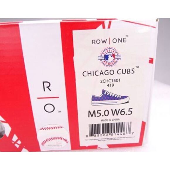 Row One Chicago Cubs Sneakers Unisex Men's 5 Women's 6.5 NIB - Picture 6 of 6